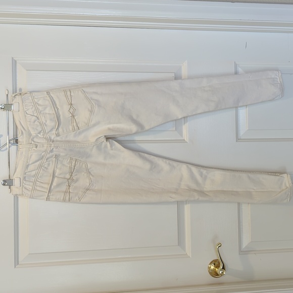 Juniors Mudd High Rise Jean leggings size 1 in off-white - Picture 4 of 4